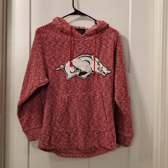 Woolly Thread’s woman’s Arkansas Razorback “soft” hoodie, XS - Picture 1 of 5